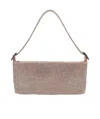 Benedetta Bruzziches Your Best Friend La Grande Mesh Crystal Shoulder Bag In Multicolor
