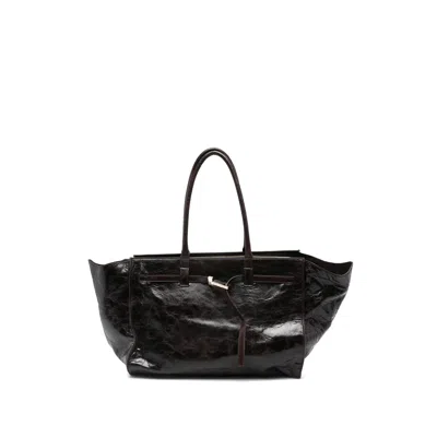 Benedetta Bruzziches Zip Tote Bag In Brown