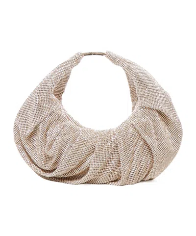 Benedetta Bruzziches Zipped Hobo Bag In Nude