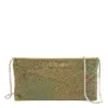 Benedetta Bruzziches Rectangular Rhinestone Chain Strap Clutch Bag