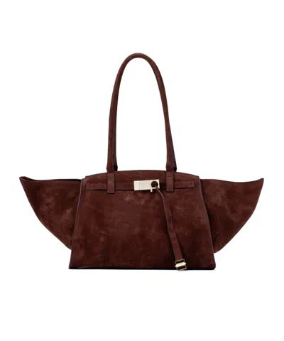 Benedetta Bruzziches Zipper Shoulder Bag In Gold