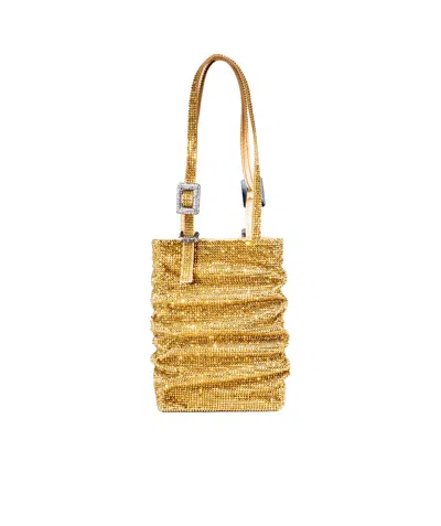 Benedetta Bruzziches Zou Wrinkle Shoulder Bag In Grey