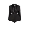Benedetto Women's Asymmetric Black Wool Blazer Dress In Black