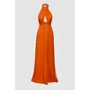 Benedetto Women's Silk Cutout Orange Gown In Orange