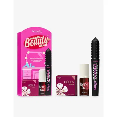 Benefit Beneville Beauty Salon Badgal Bang Mascara Lip Tint & Hoola Bronzer Trio Makeup Gift Set Worth £68.5