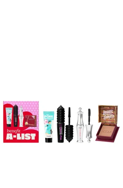 Benefit Cosmetics Mini Mascara, Brow Setter, Bronzer & Primer Set ($62 Value) In White