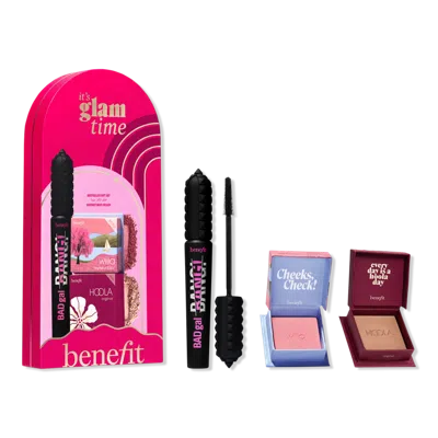 Benefit Cosmetics It's Glam Time Mascara, Blush & Bronzer Makeup Set
