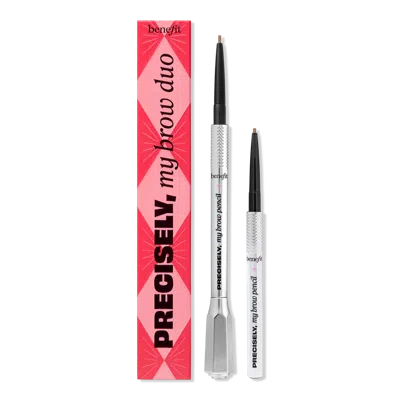 Benefit Cosmetics Precisely, My Brow Pencil Full Size & Mini Duo - Shade 3 In Silver