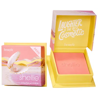 BENEFIT COSMETICS SILKY-SOFT POWDER BLUSH SHELLIE 0.08 OZ / 2.5 G