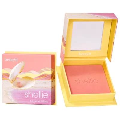 BENEFIT COSMETICS SILKY-SOFT POWDER BLUSH SHELLIE 0.21 OZ / 6 G