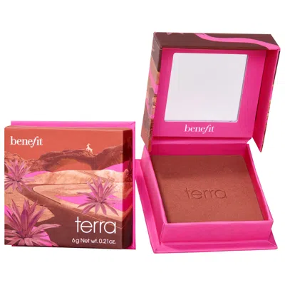BENEFIT COSMETICS SILKY-SOFT POWDER BLUSH TERRA 0.21 OZ / 6 G