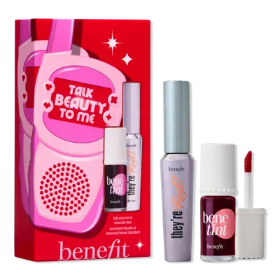 Benefit Cosmetics Talk Beauty To Me 2 Piece Lip & Cheek Tint + Mascara Gift Set