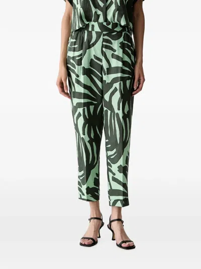 Benetton Abstract-pattern Trousers In Multi