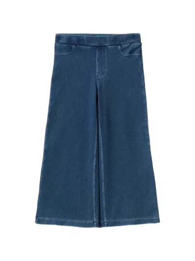 Benetton Kids' Avril Wide-leg Jeans In Multi