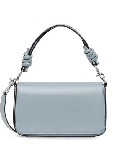 Benetton Be Bag Knot-detail Shoulder Bag In Blue