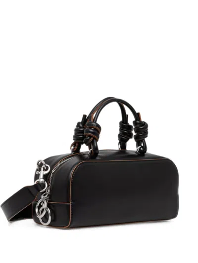 Benetton Be Bag Knotted Shoulder Bag In Black
