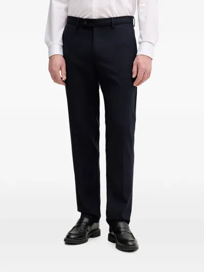 Benetton Belt-loop Trousers In Blue
