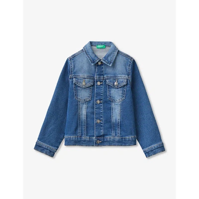 Benetton Babies'  Blue Denim Patch-pocket Regular-fit Denim Jacket 18 Months-6 Years