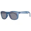 Benetton Blue Injected Sunglasses In Blue