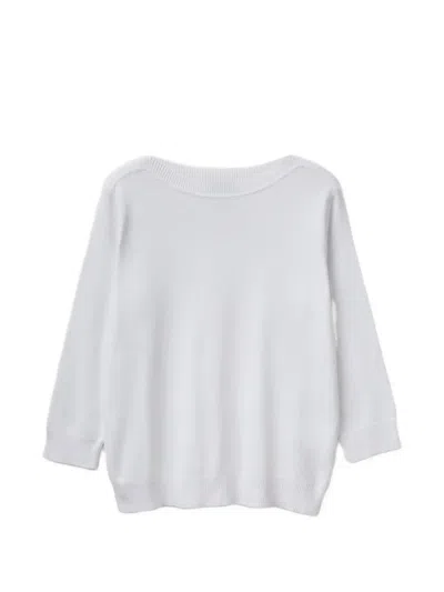Benetton Boat-neck Top In White