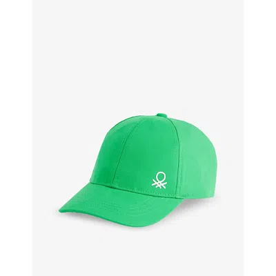 Benetton Boys  Green Kids Brand-print Adjustable Cotton Baseball Cap