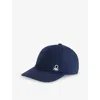 Benetton Boys Navy Blue Kids Brand-print Adjustable Cotton Baseball Cap
