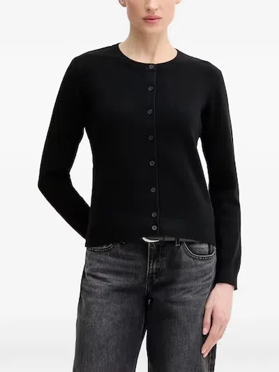 Benetton Button Knitwear In Black