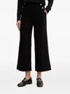 Benetton Button Trousers In Black