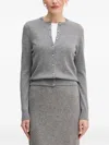 Benetton Button-up Cardigan In Gray