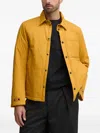 Benetton Buttoned Chest-pocket Jacket In Yellow