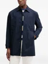 Benetton Buttoned Cuffs Shirt Jacket In Blue