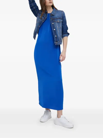 Benetton Buttoned Denim Jacket In Blue
