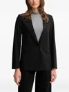 Benetton Buttoned Pocket Blazer In Black