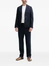 Benetton Buttoned Pocket Suit Jacket In Blue