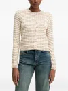 Benetton Buttoned Sweater In Neutral