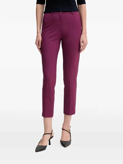 Benetton Buttoned Trousers In Purple