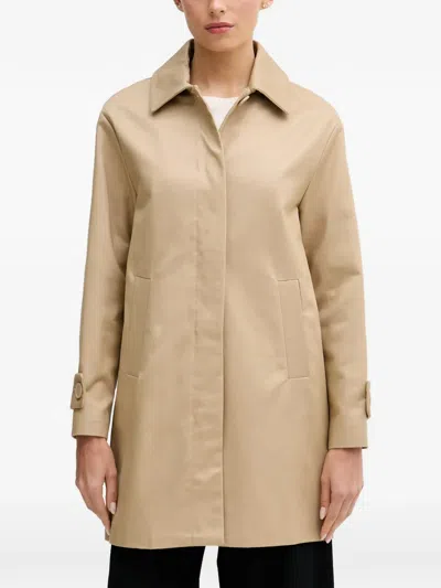 Benetton Button-fastening Straight Coat In Multi
