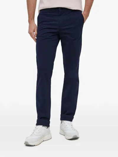 Benetton Button-fastening Trousers In Blue