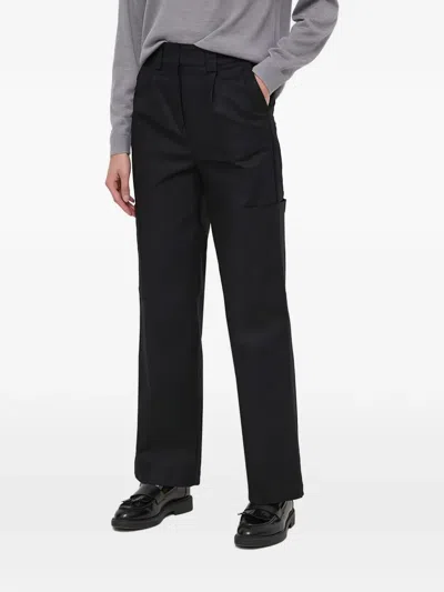 Benetton Cargo Trousers In Black