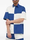 Benetton Checked-pattern Buttoned Shirt In Blue