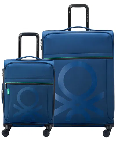 Benetton Color Block 2pc Luggage Set