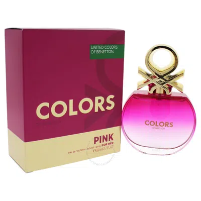 Benetton Colors Pink By United Colors Of  For Women - 2.7 oz Edt Spray In Pink/green/orange