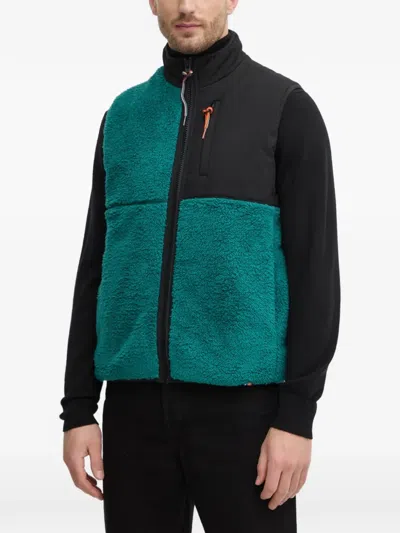 Benetton Colour-block Gilet In Multi
