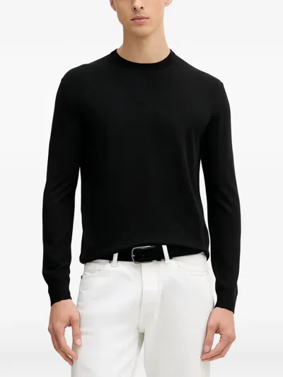 Benetton Crew Neck Sweater In Black