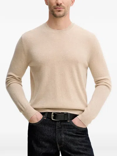 Benetton Crew-neck Sweater In Brown