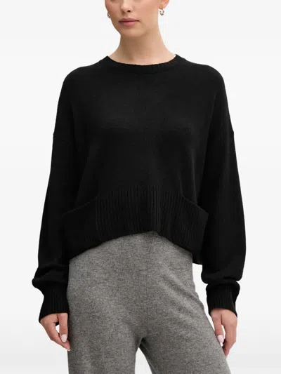 Benetton Crew-neck Sweater In Black