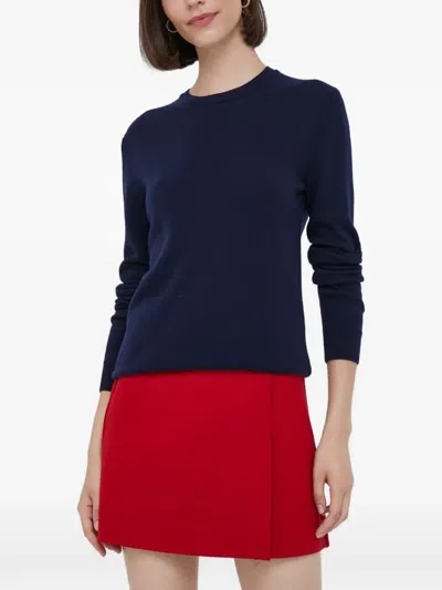 Benetton Crew-neck Sweater In Blue