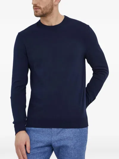 Benetton Crew-neck Sweater In Blue