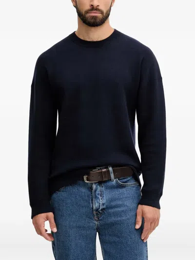 Benetton Crew-neck Sweater In Blue