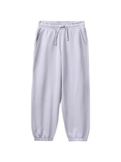 Benetton Kids' Drawstring Elasticated-cuff Track Pants In Purple